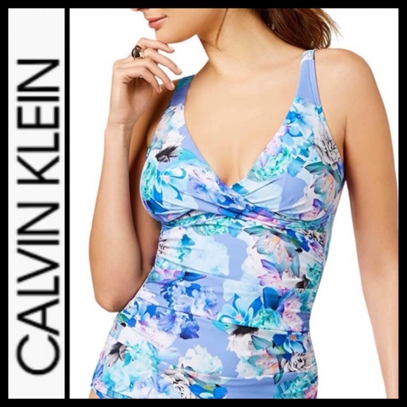 NWT Calvin Klein Tummy Control Tankini - Picture 1 of 10
